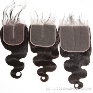 Annione 4x4 5x5 13x4 HD Transparent Swiss Lace Frontal, 100% Brazilian Human Hair Lace Closure,HD Lace Closure Frontal